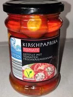 Mängden socker i Kirschpaprika, gefüllt - Tomate