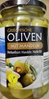 Mängden socker i Griechische Oliven mit Mandeln