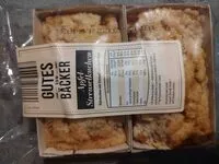 Mängden socker i Apfel Streuselkuchen