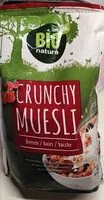 Mängden socker i Crunchy muesli bacche