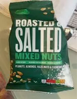Mängden socker i Roasted and salted mixed nuts