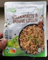 Mängden socker i Express Vollkornreis & Braune Linsen