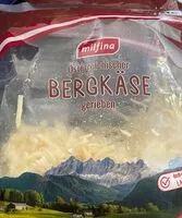 Mängden socker i Bergkäse gerieben