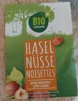 Mängden socker i Bio Haselnüsse gerieben