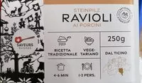 Mängden socker i Ravioli ai porcini