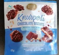 Mängden socker i Knusperli chocolate biscuit