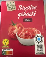 Mängden socker i ALDI King's Crown Tomaten fein gehackt Geschält; in Tomatensaft; Füllmenge = 400 g 0.85 425-ml-Dose kg = 2.13