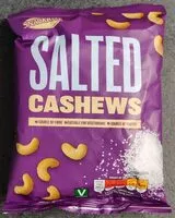 Mängden socker i Salted cashews