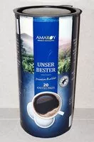 Mängden socker i Unser Bester Kaffeepads
