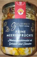 Mängden socker i Meeresfrüchte-Salat mit Getreide & Tomaten in Sonnenblumenöl