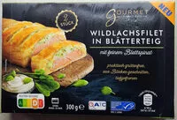 Mängden socker i Wildlachsfilet in Blätterteig mit feinem Blattspinat