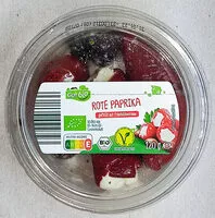 Mängden socker i Rote Bio-Paprika gefüllt mit Frischkäsecreme