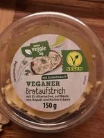 Mängden socker i Veganer Brotaufstrich mit Schnittlauch mit Ei-Alternative