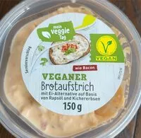 Mängden socker i Veganer Brotaufstrich wie Bacon mit Ei-Alternative