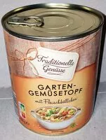 Mängden socker i Gartengemüsetopf mit Fleischbällchen