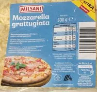 Mängden socker i Mozzarella grattugiata