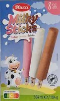 Mängden socker i Milky Sticks - Erdbeer/Vanille/Schoko