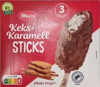 Mängden socker i Keks-Karamell-Sticks - Milchschokolade