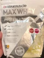 Mängden socker i Max Whey - maximuscle
