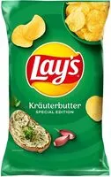 Mängden socker i Lays Kartoffelchips Kräuterbutter