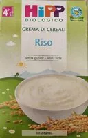 Mängden socker i Crema di cereali riso