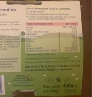 Mängden socker i Vanigli e semolino