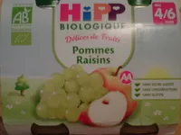 Mängden socker i Délices de Fruits Pommes Raisins