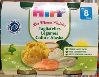 Mängden socker i Tagliatelles Légumes Colin d'Alaska