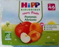Mängden socker i Compote Pommes Abricots