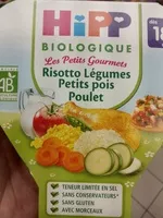 Mängden socker i Risotto légumes, petits pois, poulet bio