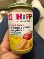 Mängden socker i Manzana y platano con galletas
