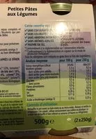 Mängden socker i Petit Pot Petites Pates Aux Legs 2X190G Diner