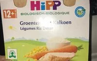 Mängden socker i Hipp Legumes riz dinde
