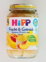 Mängden socker i Frucht & Getreide Banane-Pfirsich mit Hirse ( Nach dem 4. Monat)