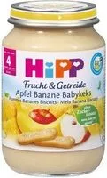 Mängden socker i Bio Hipp Apfel Banane Babykeks