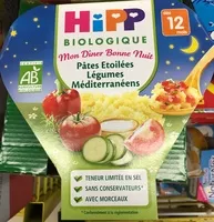 Mängden socker i Mon Dîner Bonne Nuit Pâtes Etoilées Légumes Méditerranéens