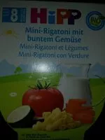 Mängden socker i Mini rigatoni et légumes