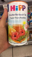 Mängden socker i Hipp tisane fruits Rooibos