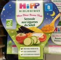 Mängden socker i Semoule aux légumes du Soleil