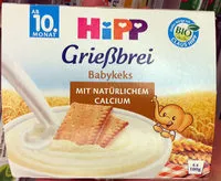Mängden socker i Hipp Grießbrei Babykeks