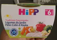 Mängden socker i Légumes du Jardin Pâtes Colin d Alaska