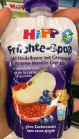 Mängden socker i Früchte-Spaβ Apfel-Heidelbeere mit Granatapfel