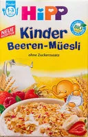 Mängden socker i Kinder Beeren-Müesli