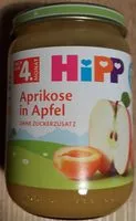 Mängden socker i Aprikose in Apfel  ( Nach dem 4. Monat )