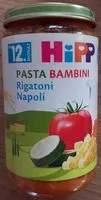Mängden socker i Pasta Bambini Rigatoni Napoli
