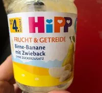 Mängden socker i Birne-Banane mit Zwieback