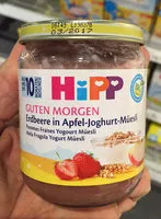 Mängden socker i Guten Morgen - Pommes fraises Yogourt Müesli