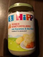 Mängden socker i Hipp 8M - Feindr Kartoffelbrei mit Karotten & Bio-Rind