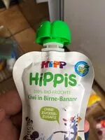 Mängden socker i Hippis Kiwi in birne banane