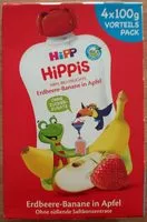 Mängden socker i Hippies Erdbeer Banane in Apfel